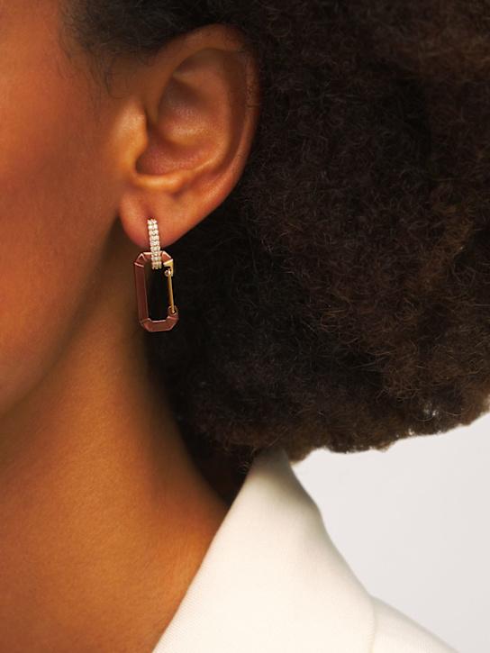 Luisaviaroma Orecchino singolo Chiara in oro 18kt e diamanti Offerta natalizia