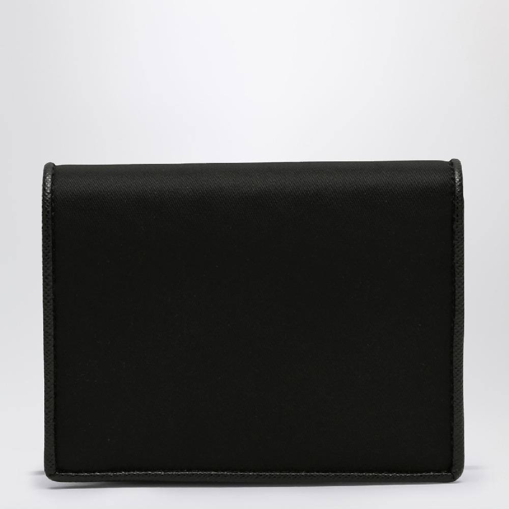 Prada Portafoglio piccolo nero in Re-Nylon Prezzo Ridotto