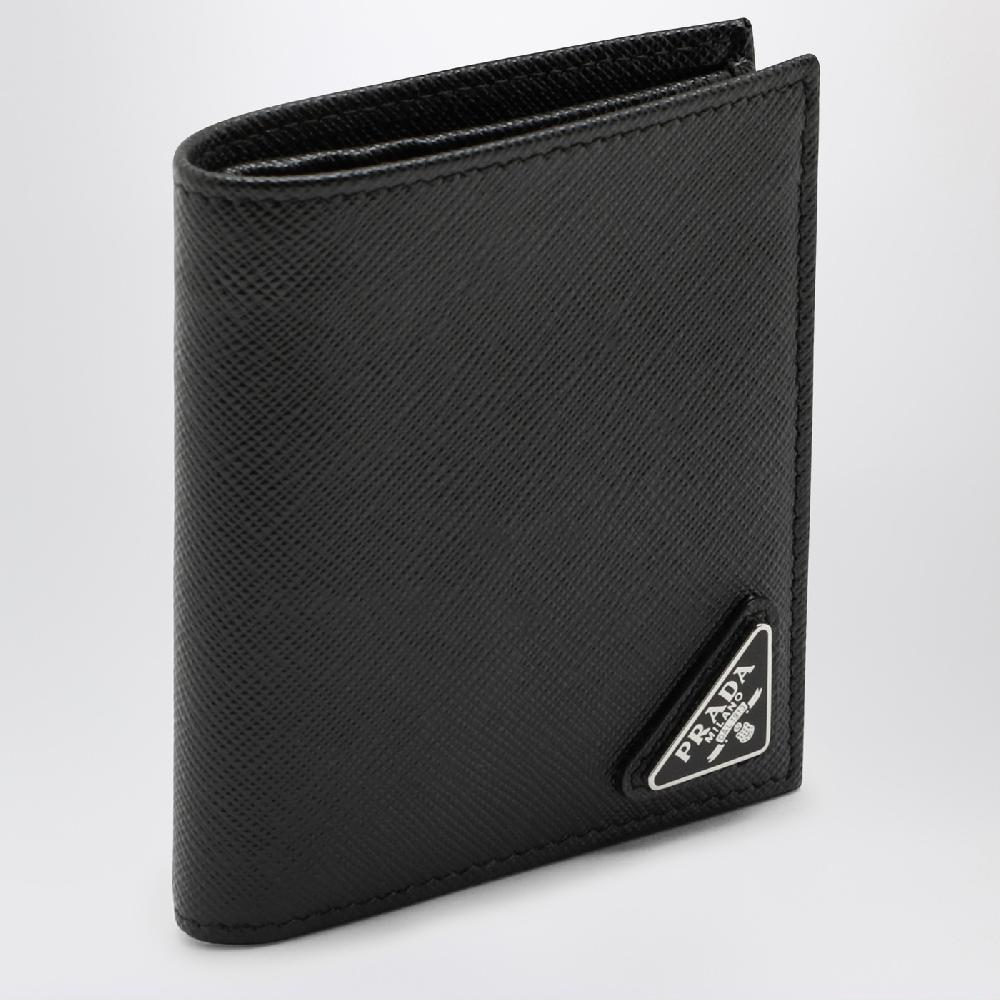 Prada Portafoglio nero in Saffiano Shopping Online