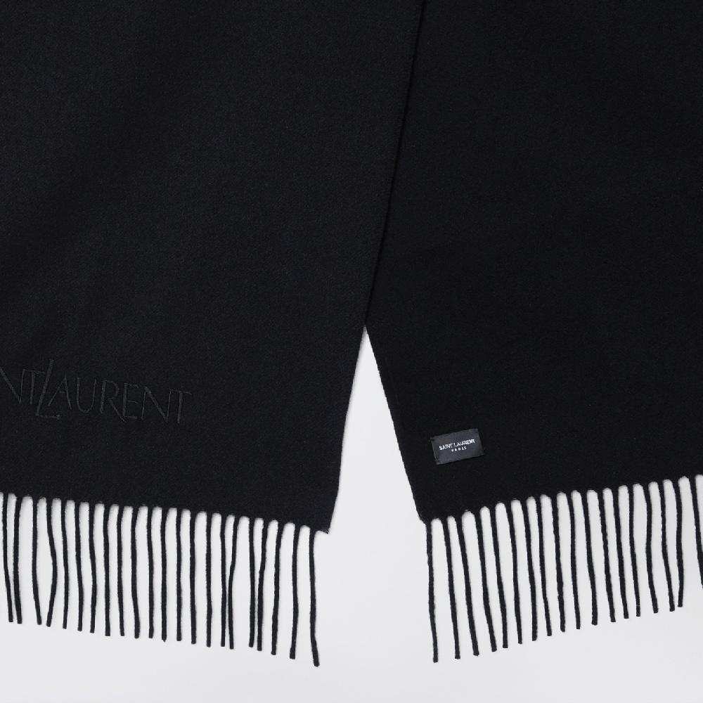 Saint Laurent Sciarpa nera in cashmere Qualità
