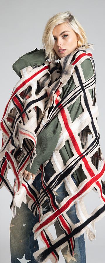 Rossano Perini SCARF WRAP 38FW24 BEIGE Moda
