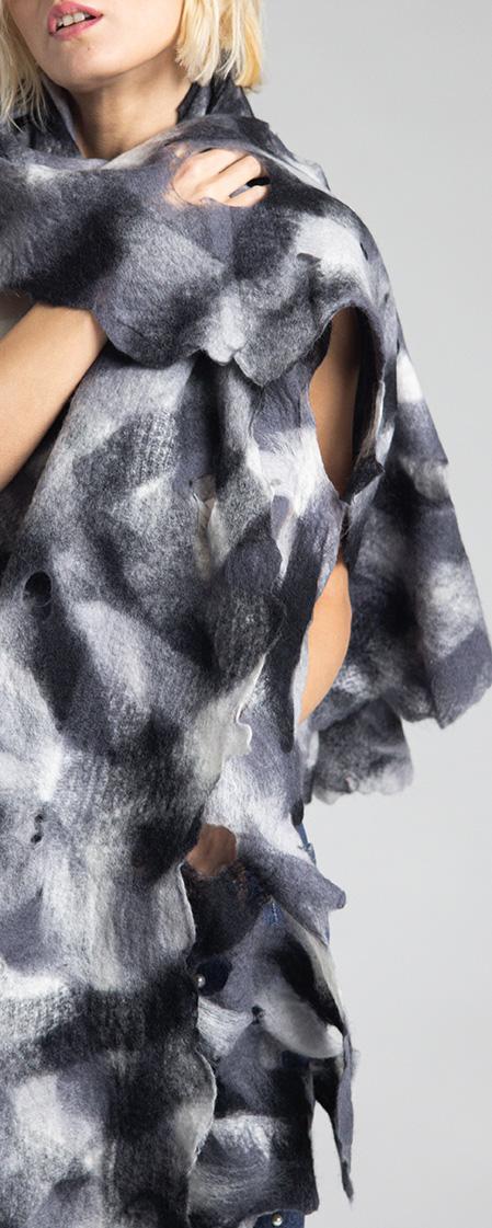 Rossano Perini SCARF 37FW24 GREY In Linea