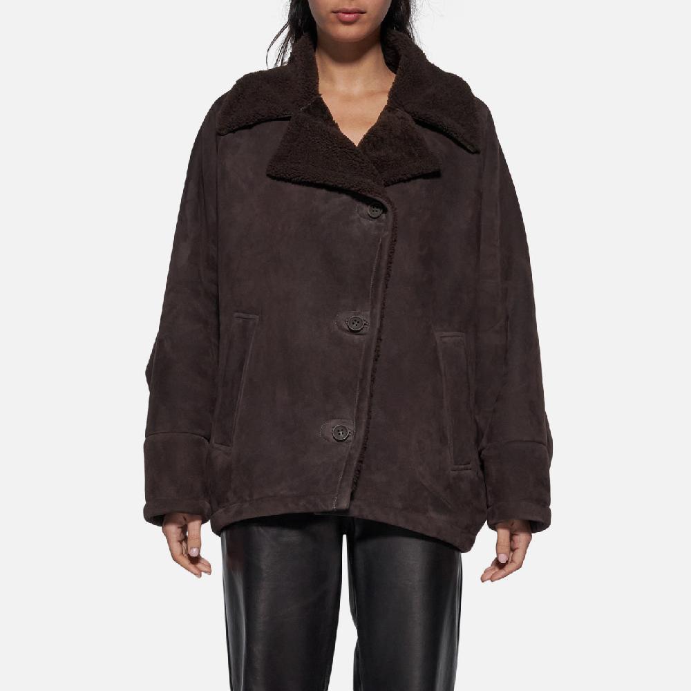 Salvatore Santoro GIACCA IN SHEARLING - DARK BROWN Convenienza