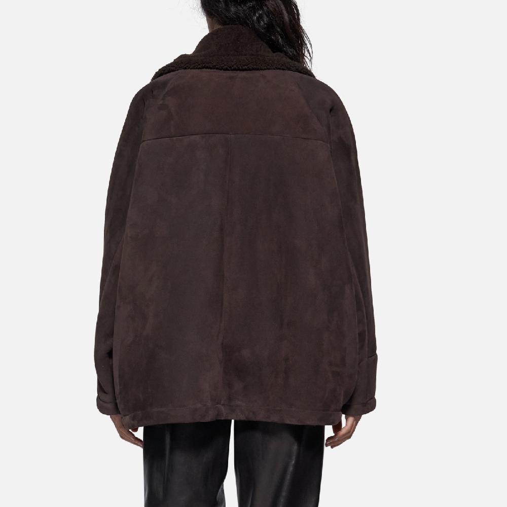 Salvatore Santoro GIACCA IN SHEARLING - DARK BROWN Convenienza