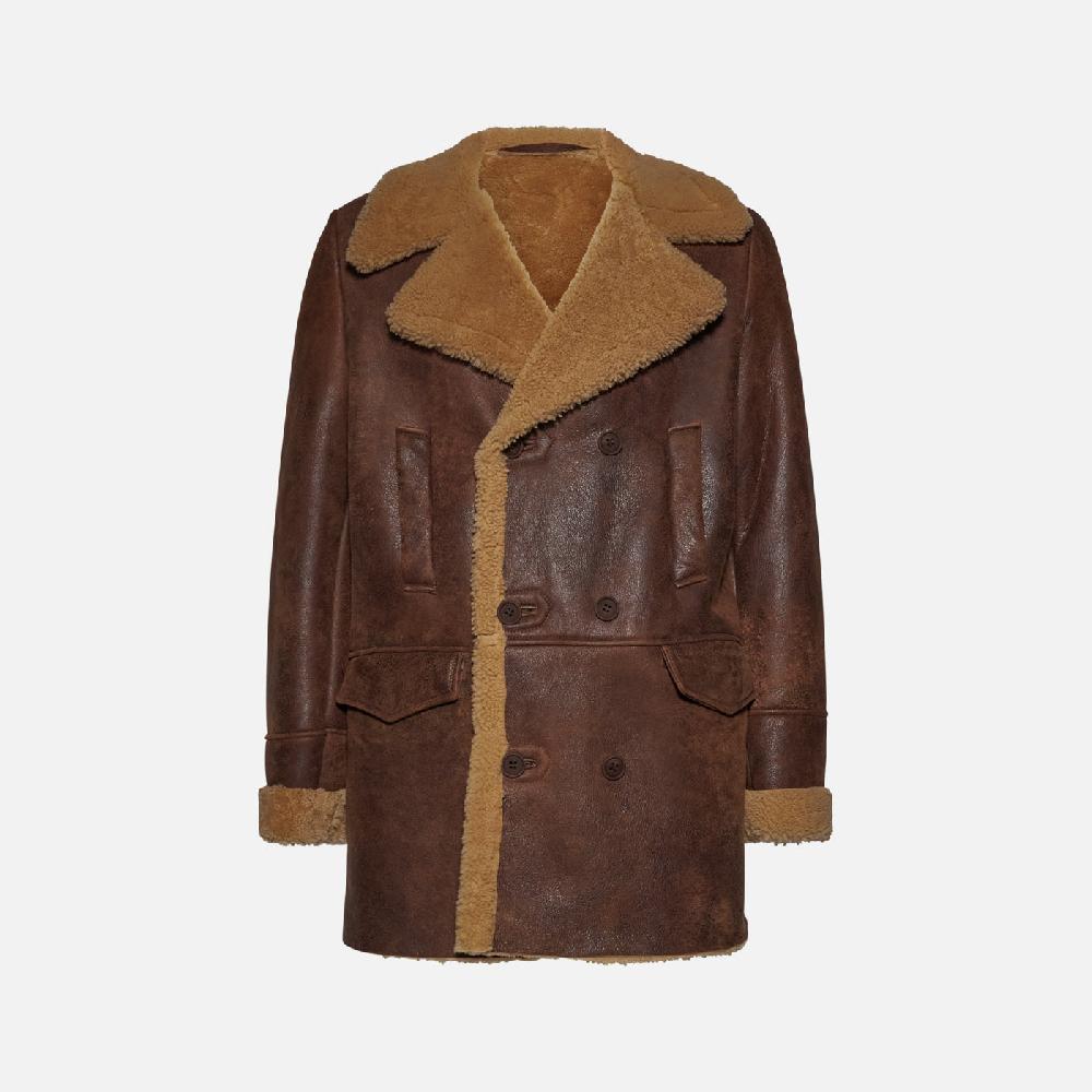 Salvatore Santoro GIACCA IN SHEARLING - RUST Hotsell
