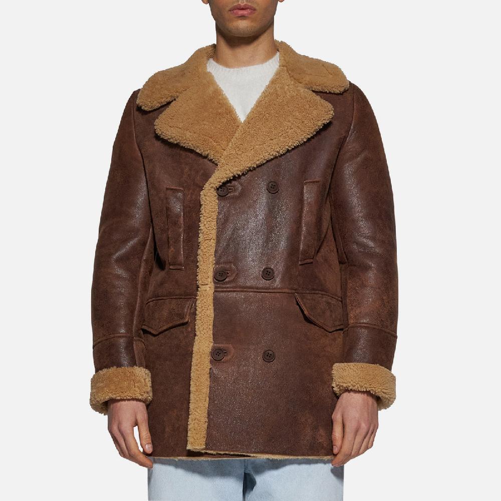 Salvatore Santoro GIACCA IN SHEARLING - RUST Hotsell