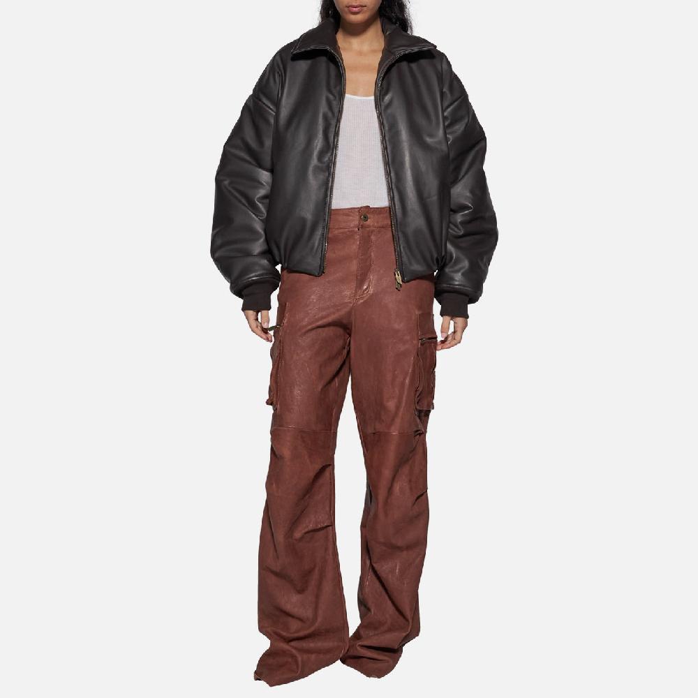 Salvatore Santoro PANTALONE IN PELLE - WOOD Spedizione Gratuita