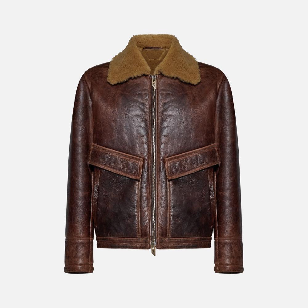 Salvatore Santoro GIACCA IN SHEARLING - T.MORO Qualità Garantita