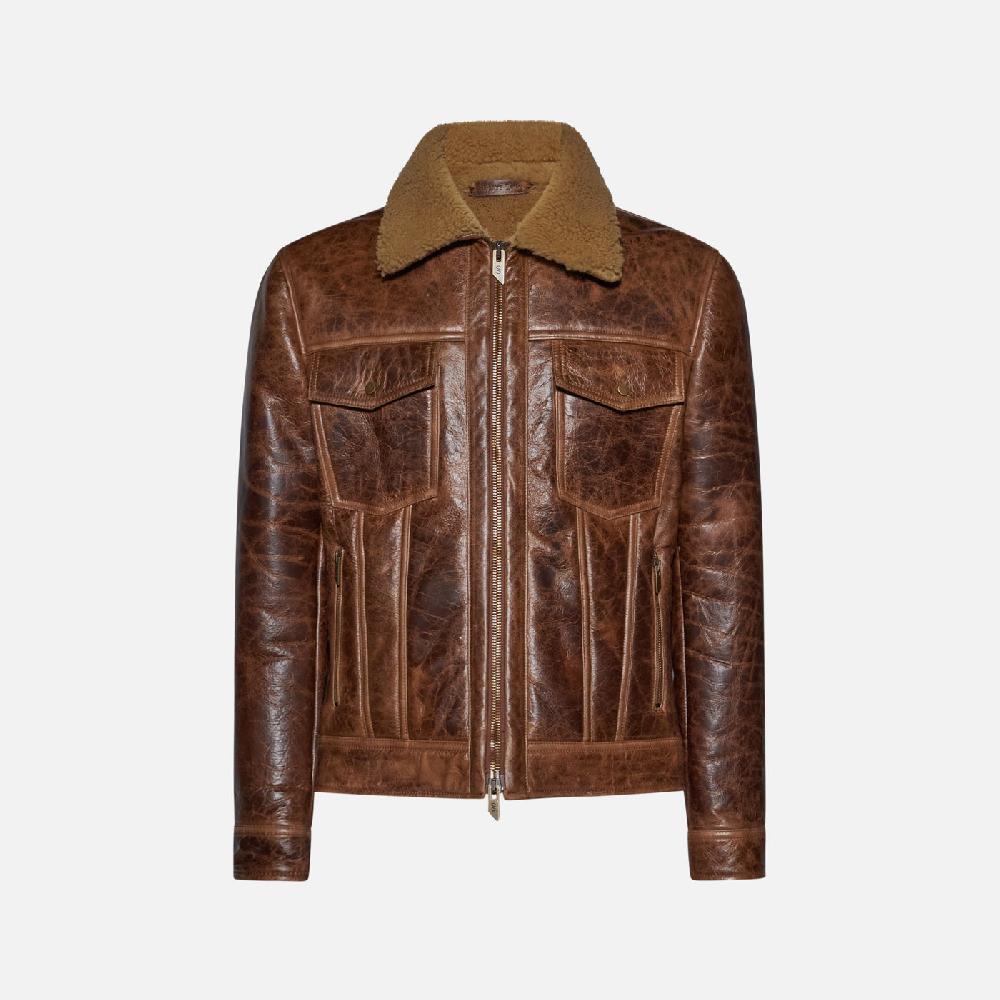 Salvatore Santoro GIACCA IN SHEARLING - COGNAC Fino Al -60%