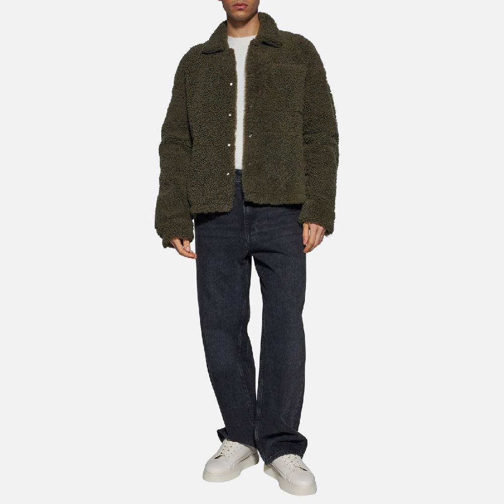 Salvatore Santoro GIACCA IN SHEARLING - DARK GREEN Offerta San Valentino
