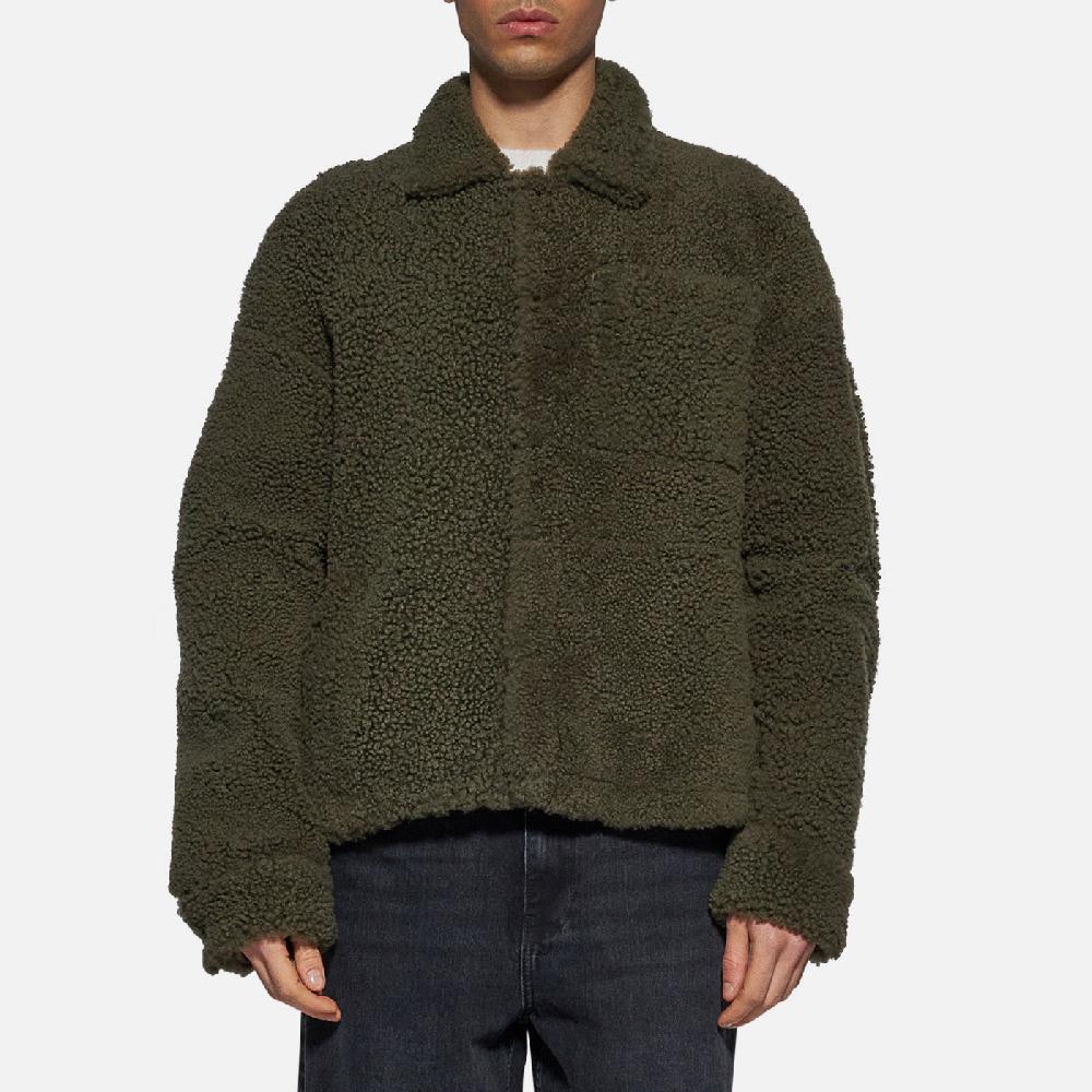 Salvatore Santoro GIACCA IN SHEARLING - DARK GREEN Offerta San Valentino