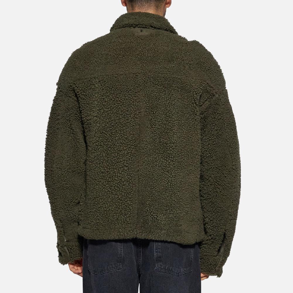Salvatore Santoro GIACCA IN SHEARLING - DARK GREEN Offerta San Valentino