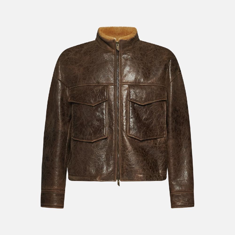 Salvatore Santoro GIACCA IN SHEARLING - BROWN Spedizione Gratuita