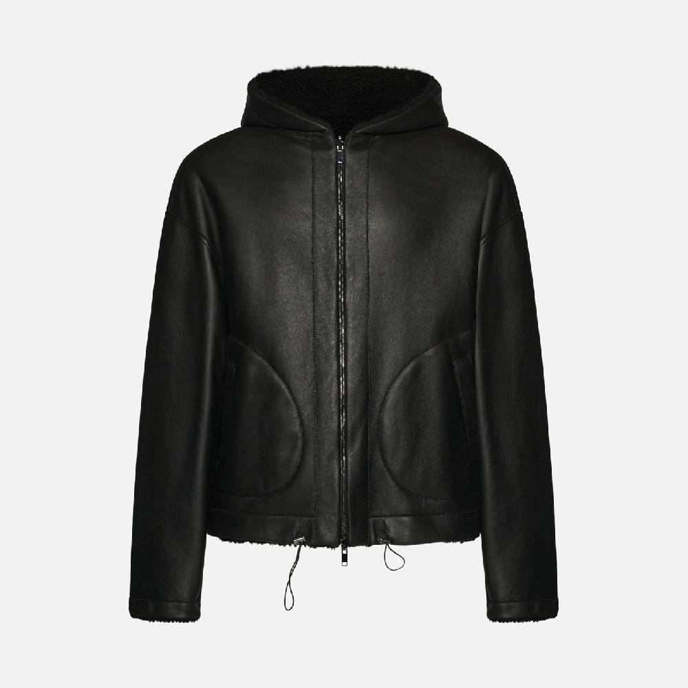 Salvatore Santoro GIACCA IN SHEARLING - BLACK Soddisfazione Garantita
