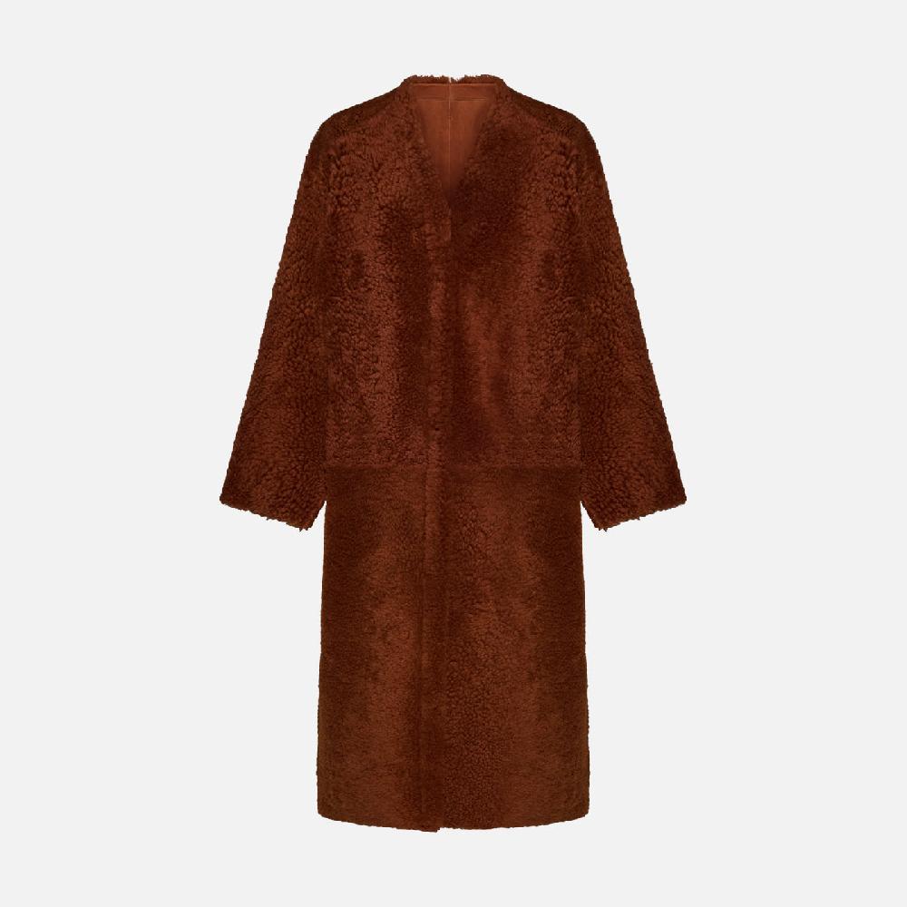 Salvatore Santoro CAPPOTTO IN SHEARLING - RUST Prezzo Ridotto