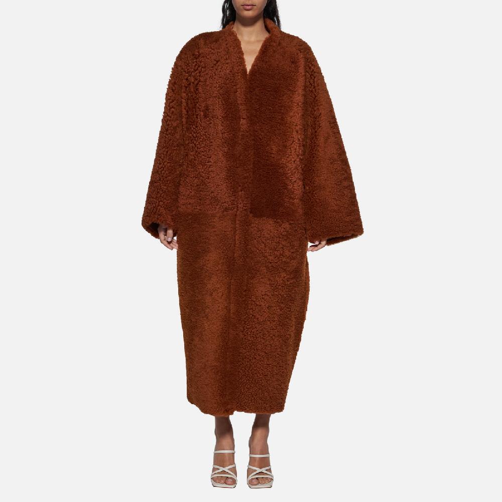 Salvatore Santoro CAPPOTTO IN SHEARLING - RUST Prezzo Ridotto
