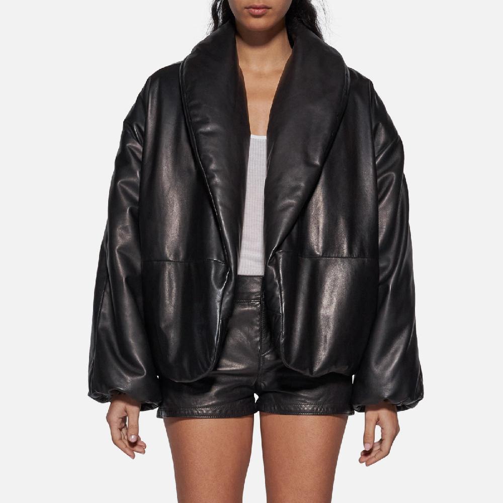 Salvatore Santoro GIACCA IN PELLE - BLACK Presa