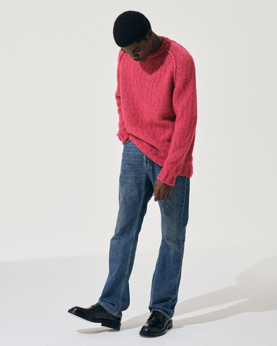 Scaglione ROUND NECK RAGLAN SOFT ALPACA DAHLIA Soddisfazione Garantita