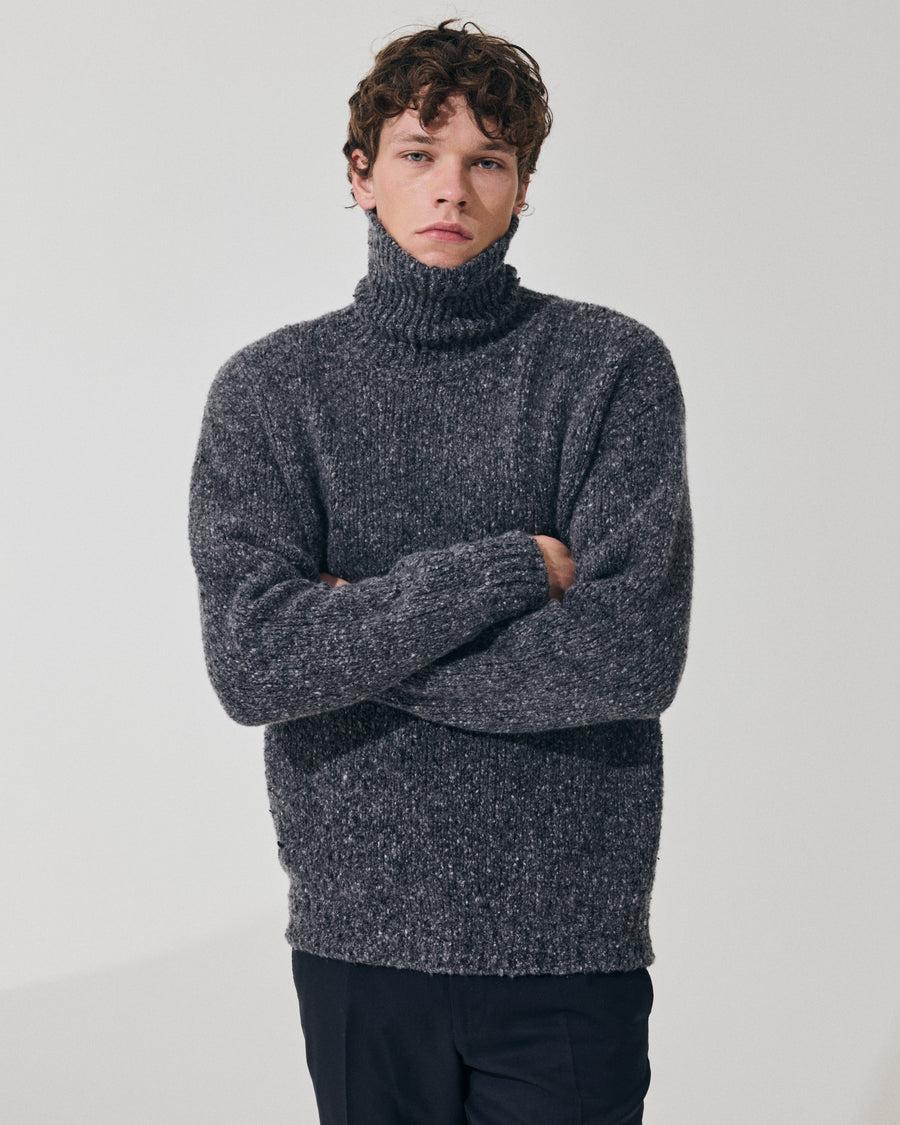 Scaglione TURTLE NECK MAXI CASHMOULINE' BLACK Negozi Online