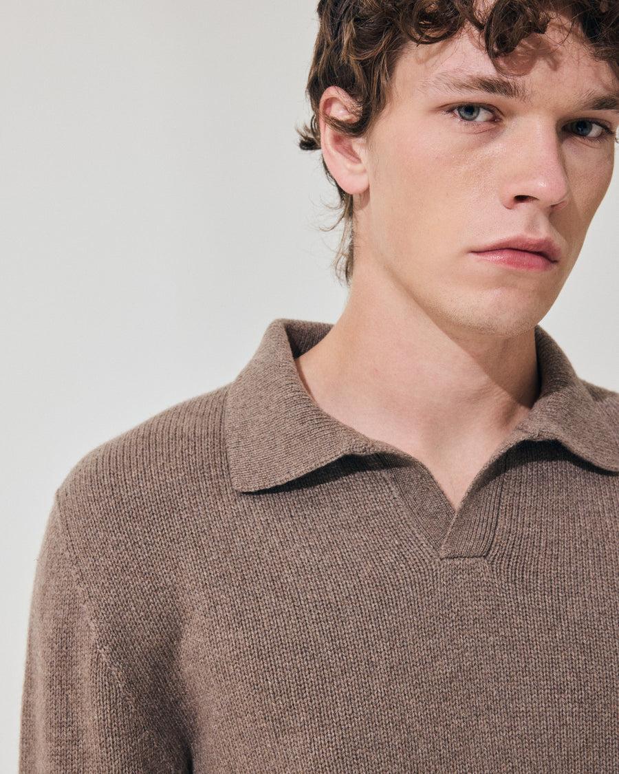 Scaglione OPEN POLO HYBRD CASHMERE TAUPE Fino Al -60%