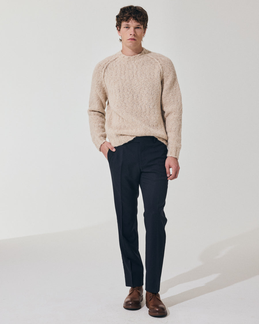 Scaglione ROUND NECK RAGLAN SOFT ALPACA SAND Affare Del Giorno