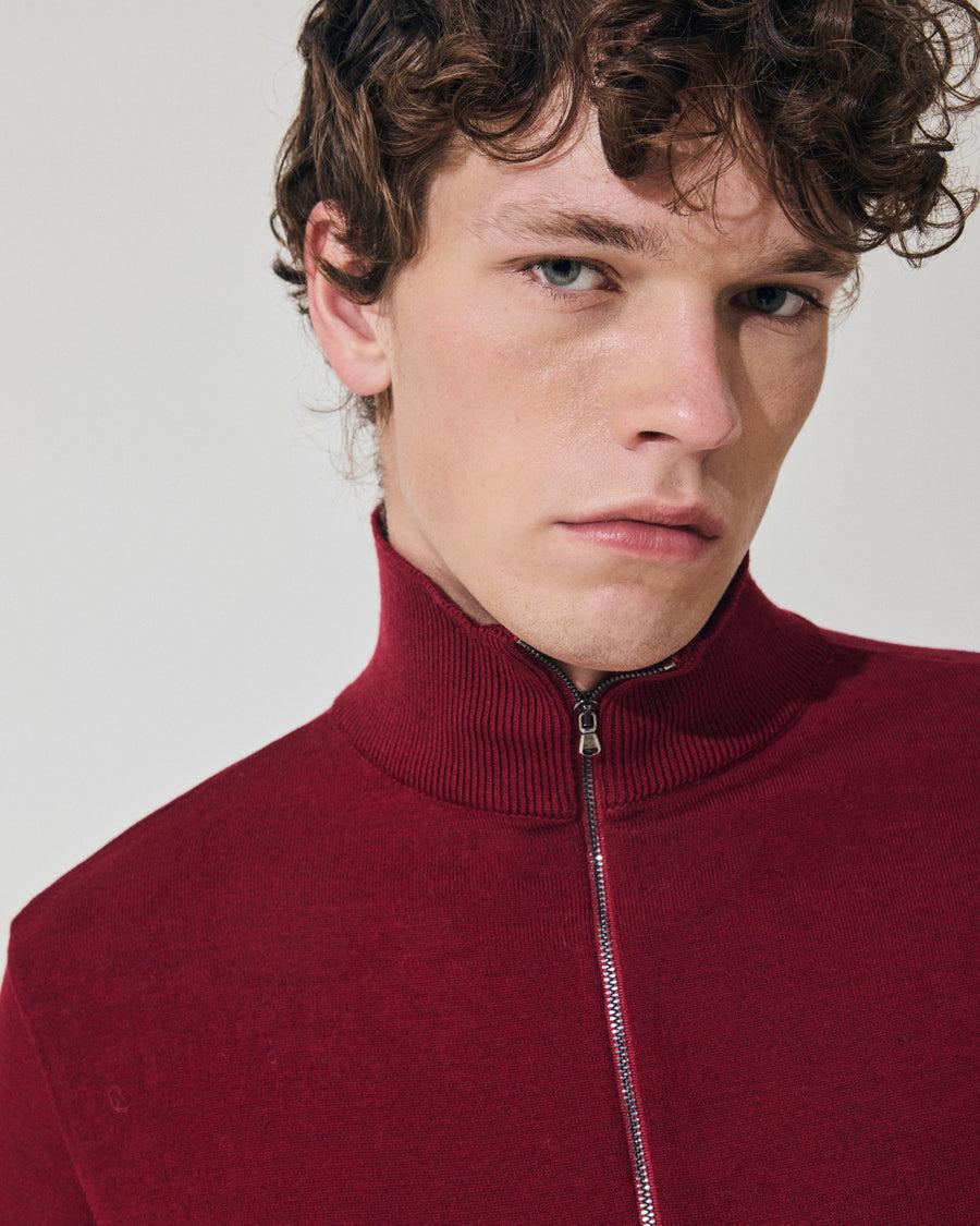 Scaglione ARMY ZIP COMPACT MERINO MERLOT Prezzo Ridotto