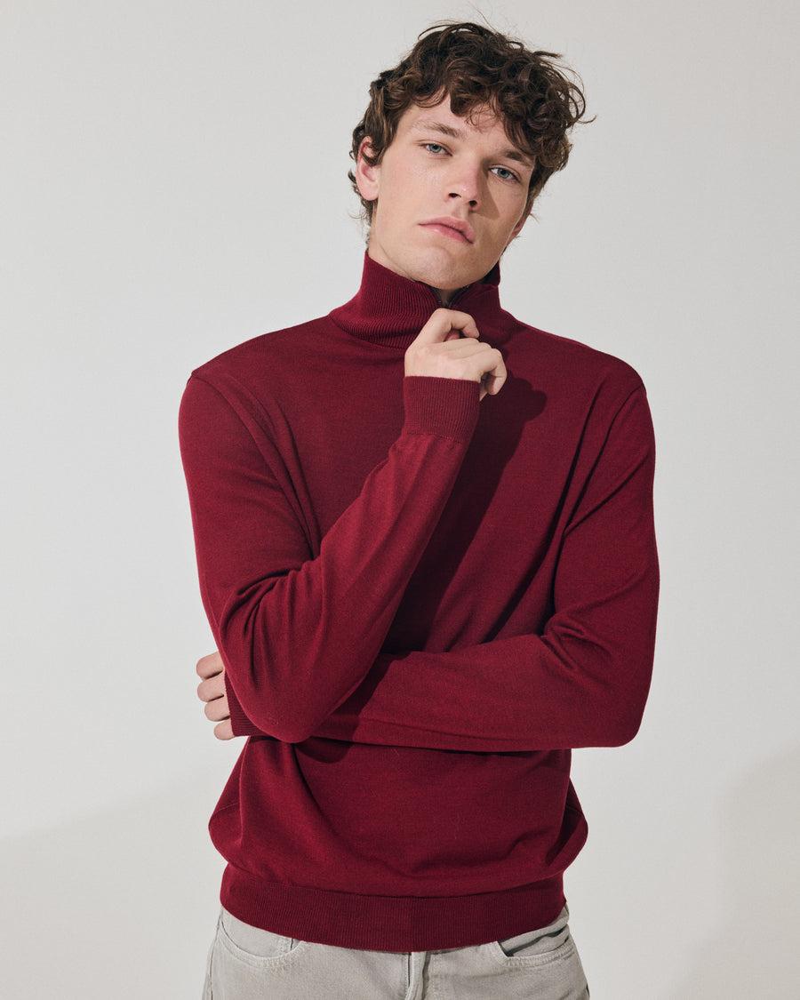 Scaglione ARMY ZIP COMPACT MERINO MERLOT Prezzo Ridotto