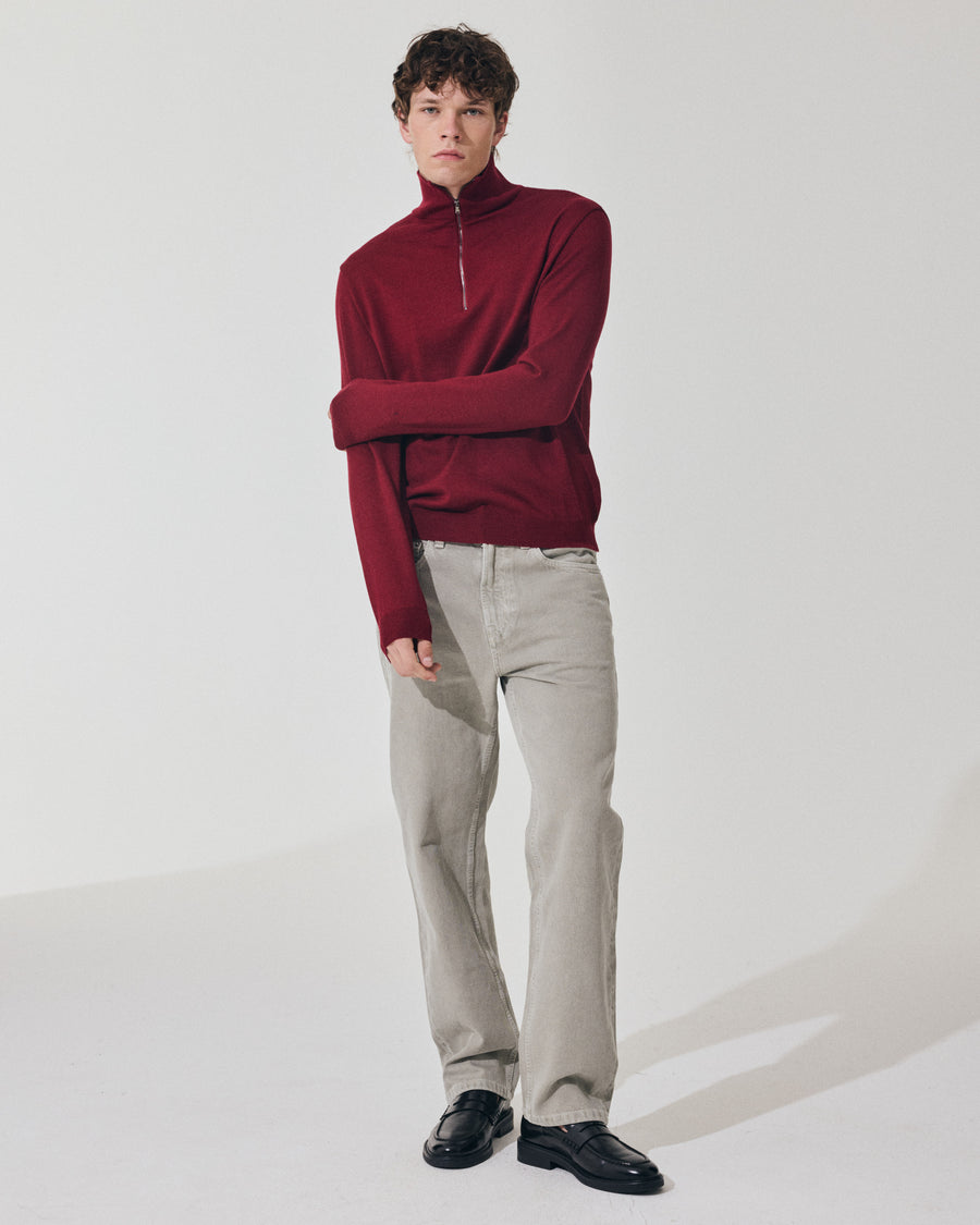 Scaglione ARMY ZIP COMPACT MERINO MERLOT Prezzo Ridotto