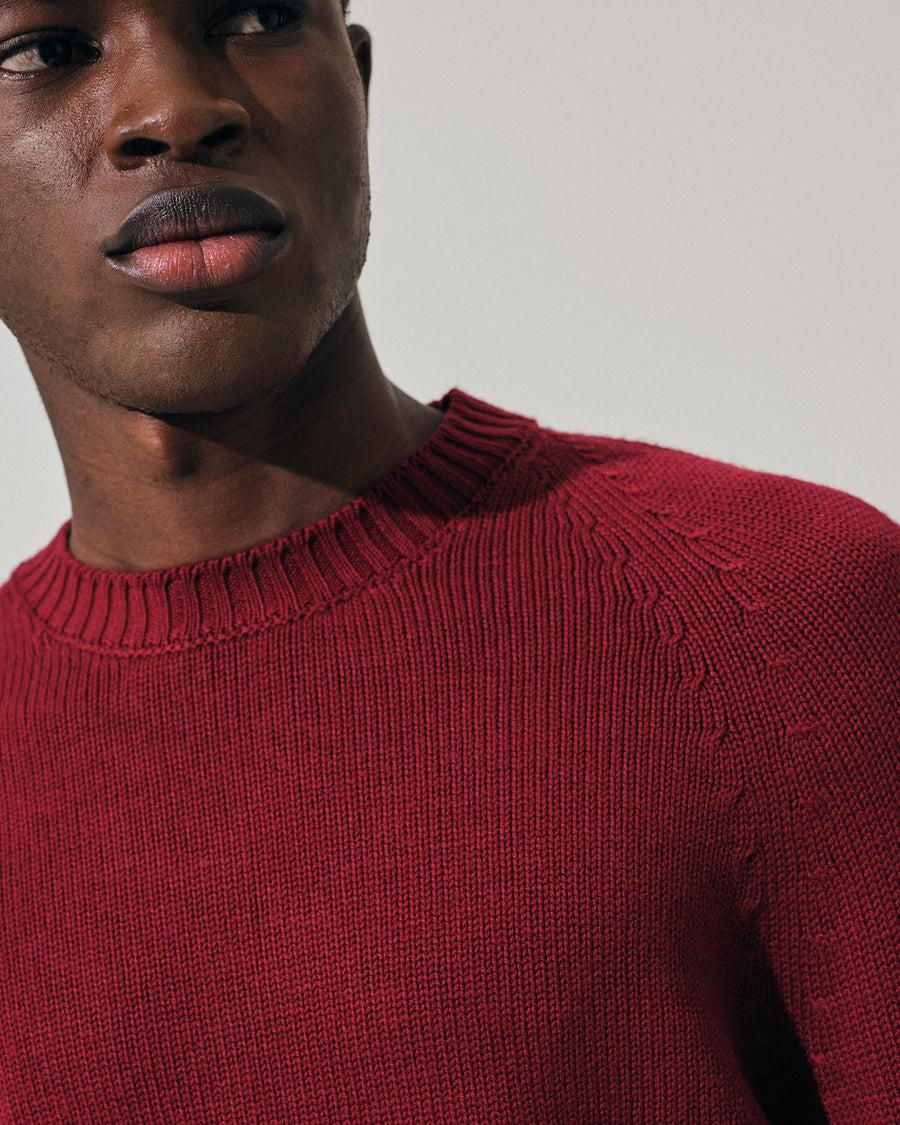 Scaglione ROUND NECK RAGLAN SOFT MERINO MERLOT Novità