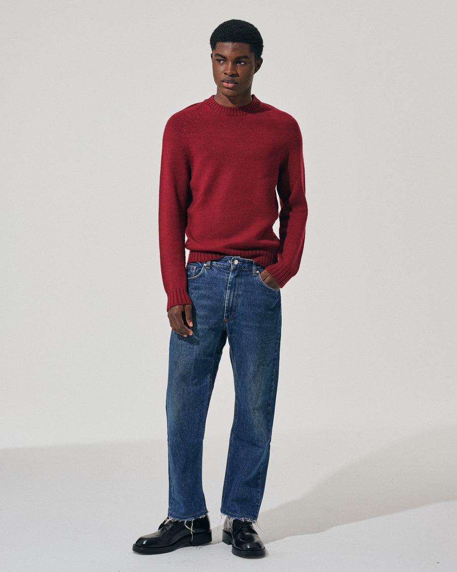 Scaglione ROUND NECK RAGLAN SOFT MERINO MERLOT Novità