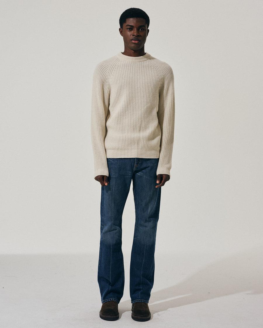 Scaglione ROUND NECK PANNOCCHIA RAGLAN HYBRD CASHMERE MILK Online