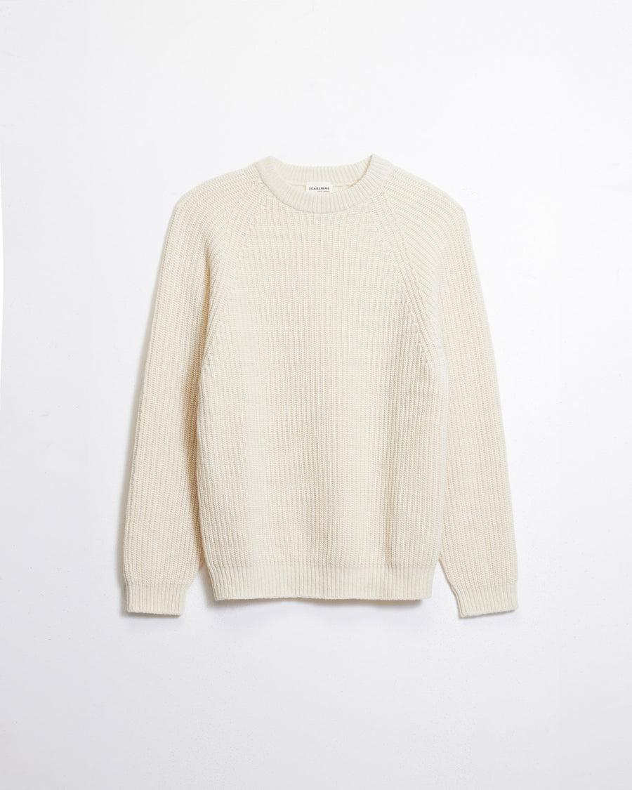 Scaglione ROUND NECK PANNOCCHIA RAGLAN HYBRD CASHMERE MILK Online
