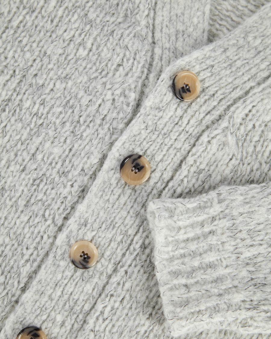Scaglione CARDIGAN OVER MOULINE' GREY Offerte
