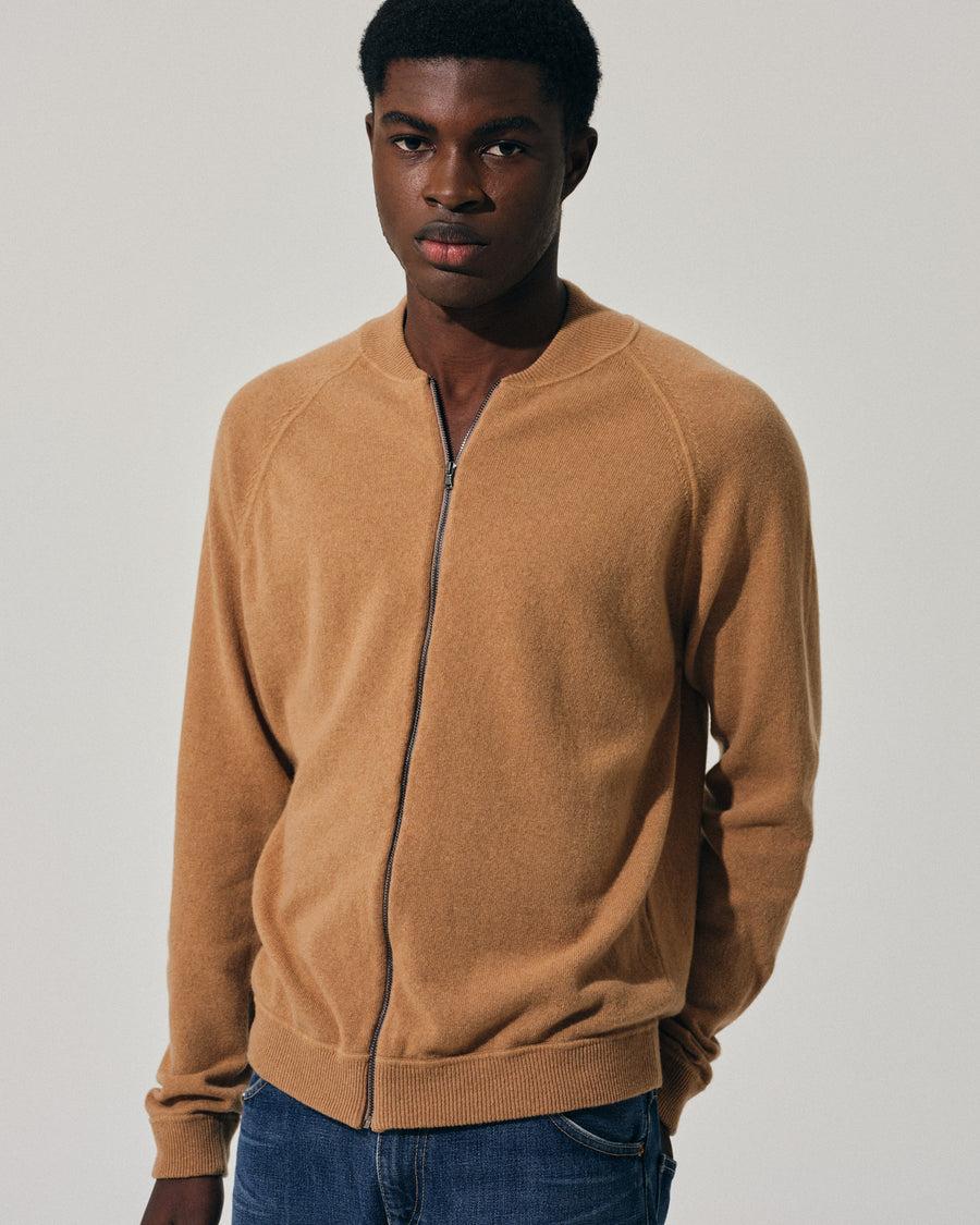 Scaglione BOMBER ZIP LEGGERO CARAMEL Vendita Economica