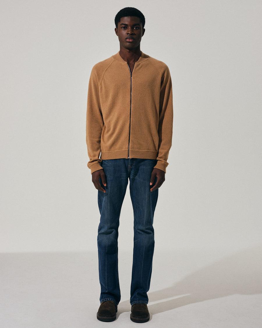 Scaglione BOMBER ZIP LEGGERO CARAMEL Vendita Economica