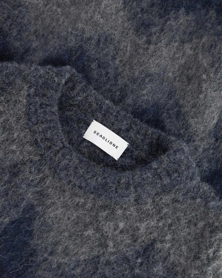 Scaglione ROUND NECK JQD ZIGZAG BRUSHED GREY Negozio