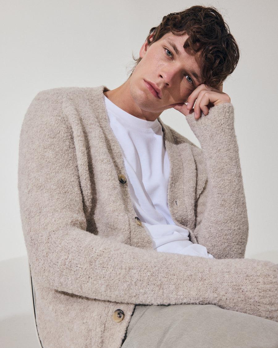 Scaglione CARDIGAN RAGLAN TEDDY BIGE In Saldo