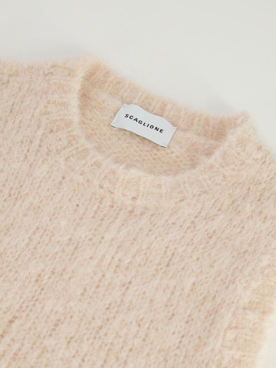 Scaglione GILET CREW NECK SAND Nuovo