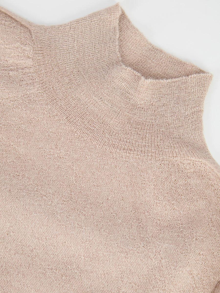 Scaglione MOCKNECK ULTRALIGHT SEAMLESS BEIGE Vendita
