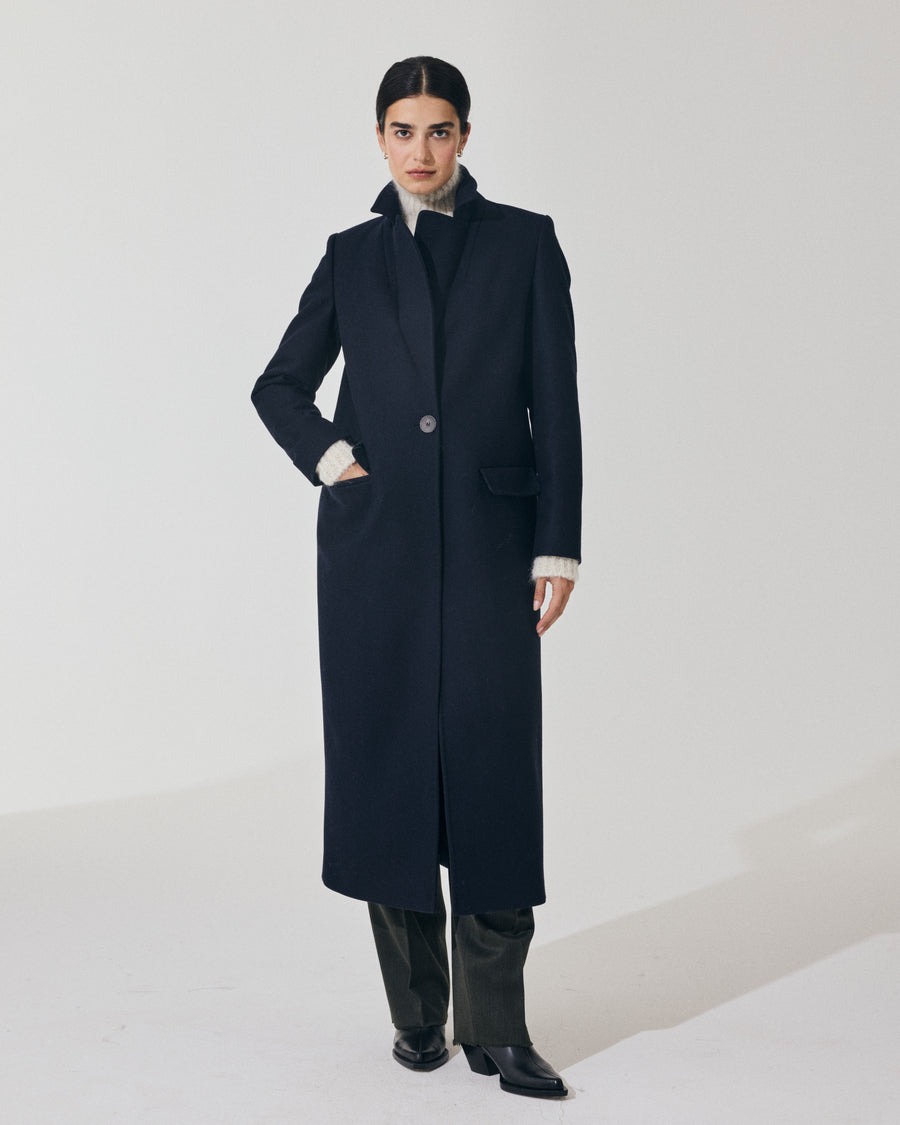 Scaglione COAT PETTO SEMPLICE NAVY Promozione