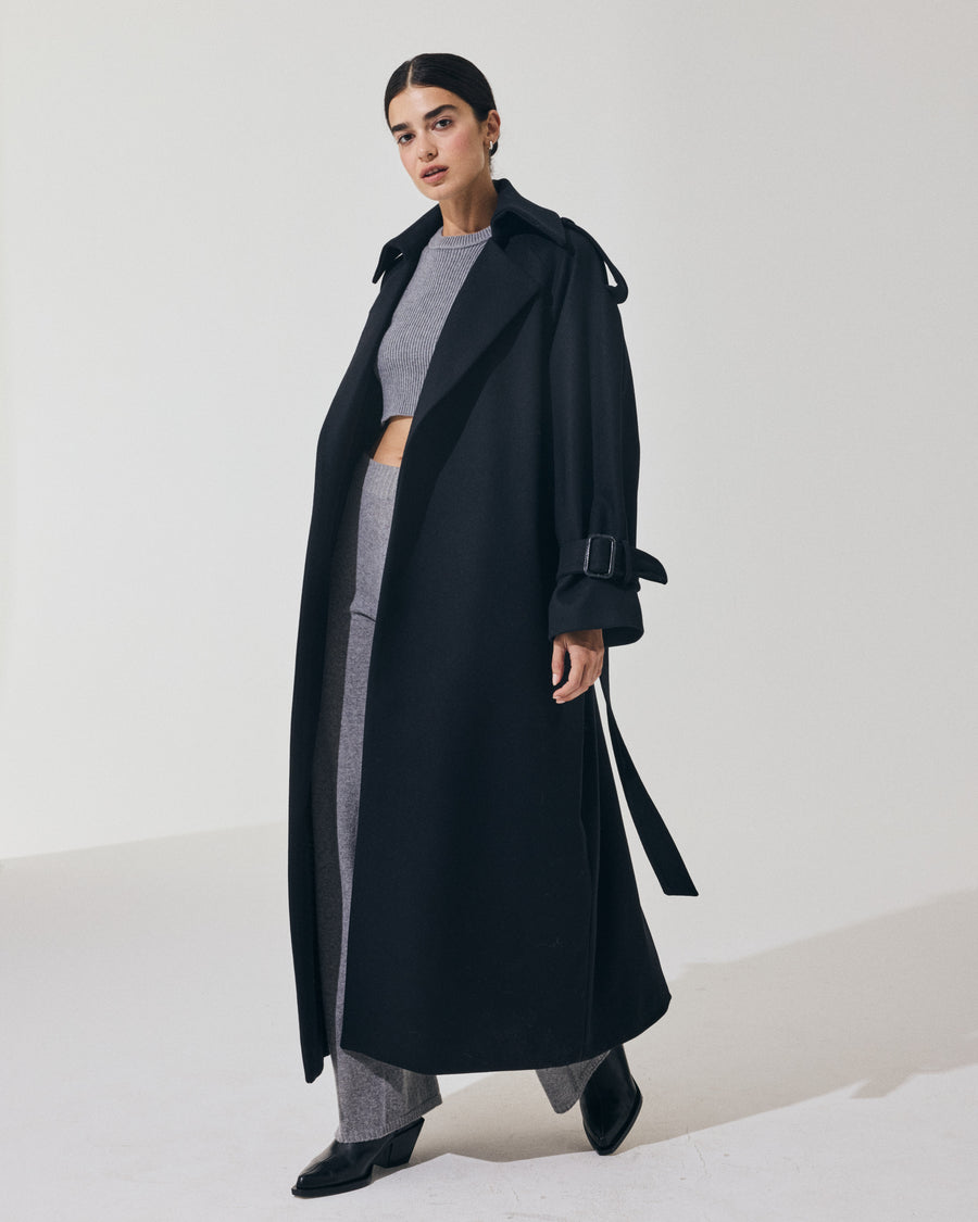 Scaglione TRENCHCOAT NAVY Acquista Ora