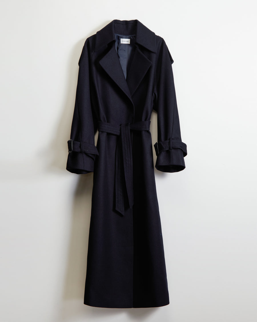 Scaglione TRENCHCOAT BLACK Consegna Veloce