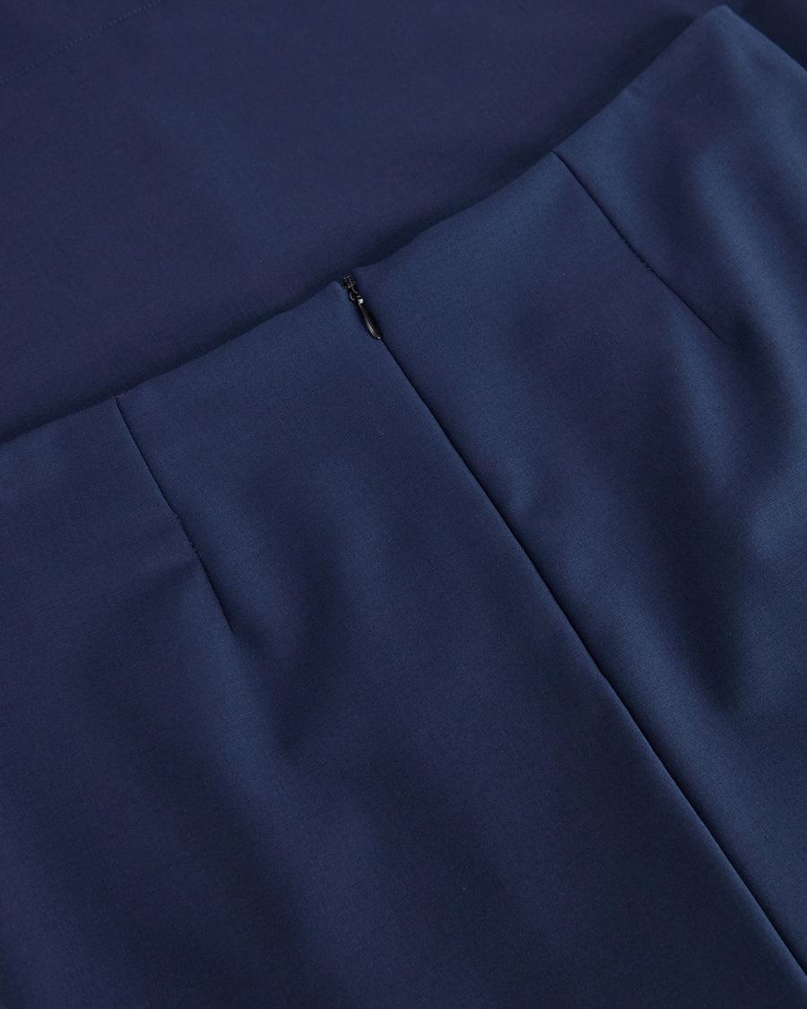 Scaglione SKIRT MERINO TUBINOLUNGA NAVY Promozione Limitata
