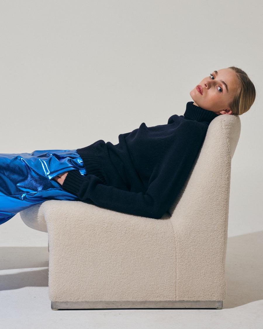 Scaglione PANTS JOGGER METAL BLUE Novità