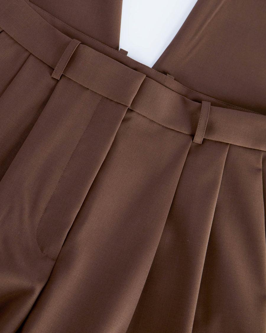 Scaglione PANTS PINCES MERINO BI-STRETCH EBANO Sconto
