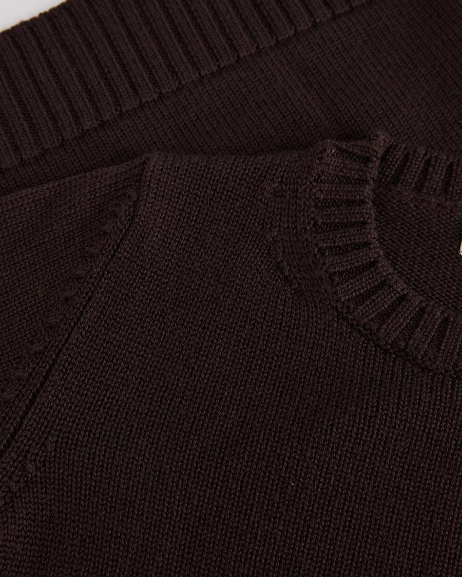 Scaglione ROUND NECK MERINO SOFT EBANO Saldi Di Fabbrica