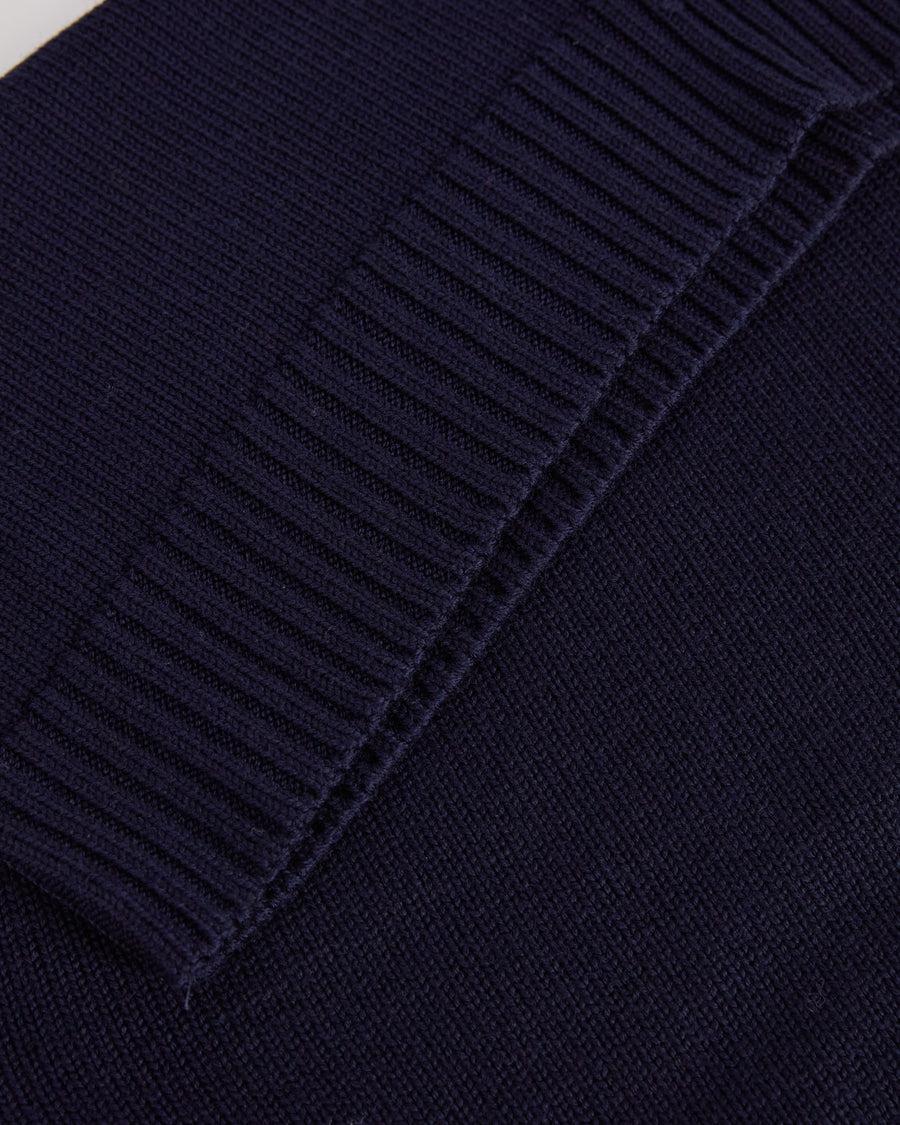 Scaglione TURTLE NECK MERINO SOFT NAVY Moda