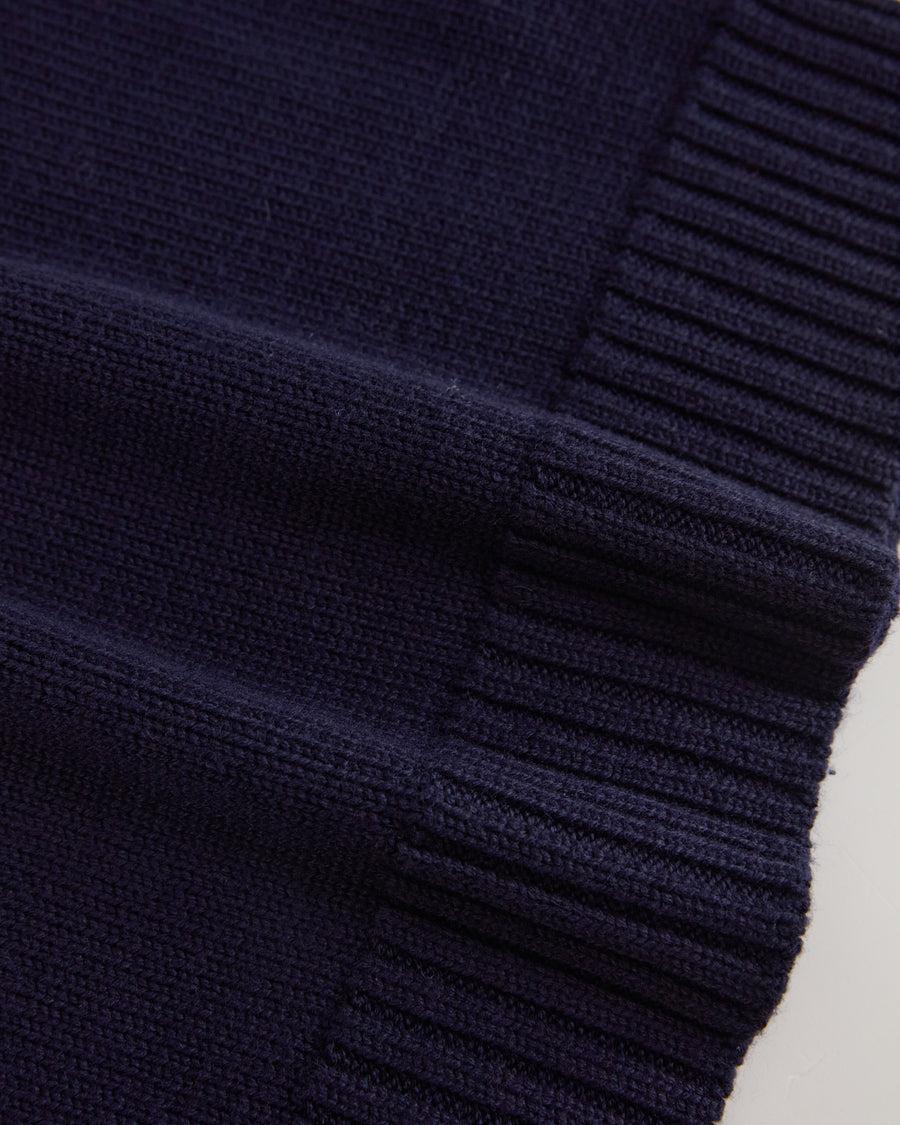 Scaglione V.NECK MERINO SOFT NAVY Italia