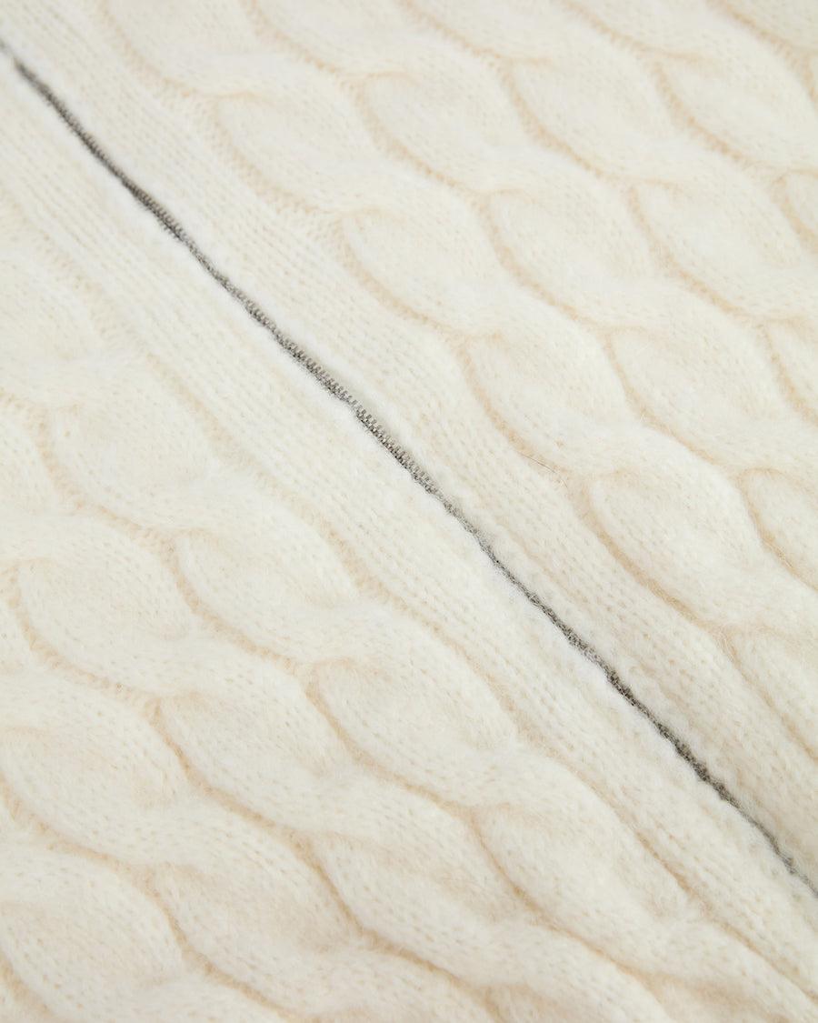 Scaglione BOMBER CORTO ZIP CABLES MILK Spedizione Gratuita