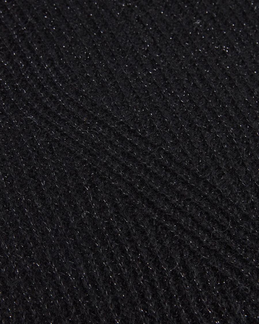 Scaglione TURTLE NECK RAGLAN GLITTER BLACK Sottocosto